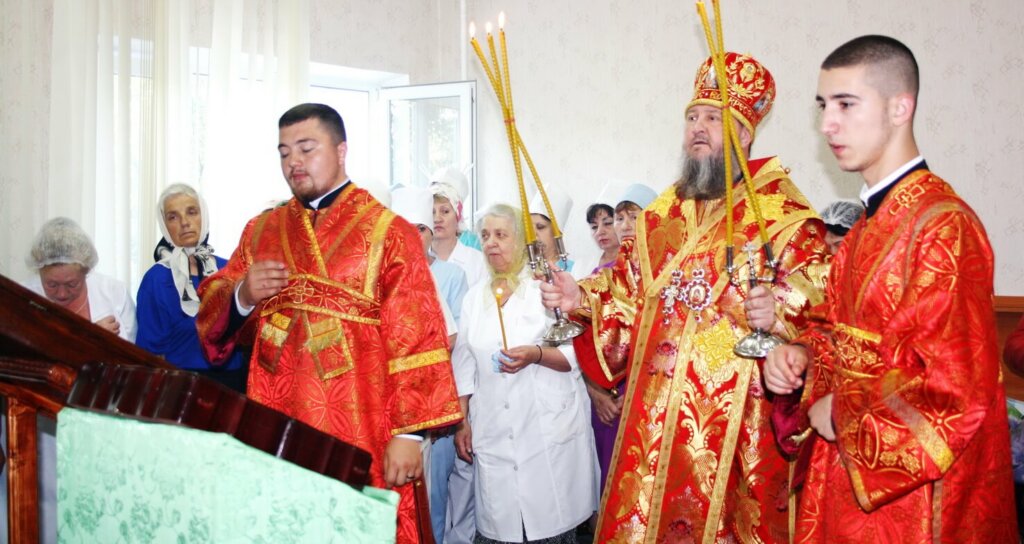 Божественна літургія у шпиталі ветеранів війни