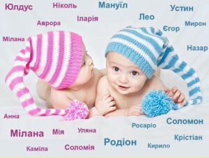 Популярні та модні імена народжених  у 2022 році